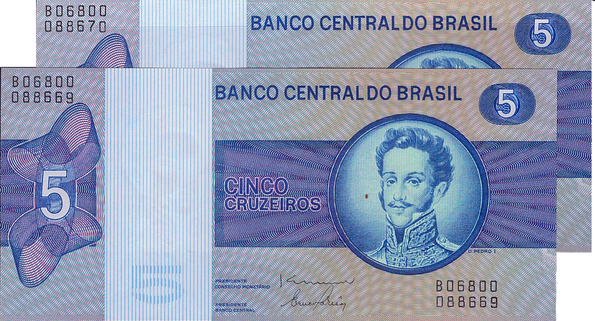 Brazil 5 1970 UNC P-192/d [Sequence]